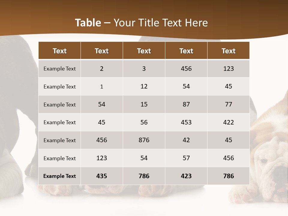 Front Three Standing PowerPoint Template
