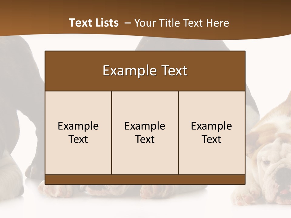 Front Three Standing PowerPoint Template