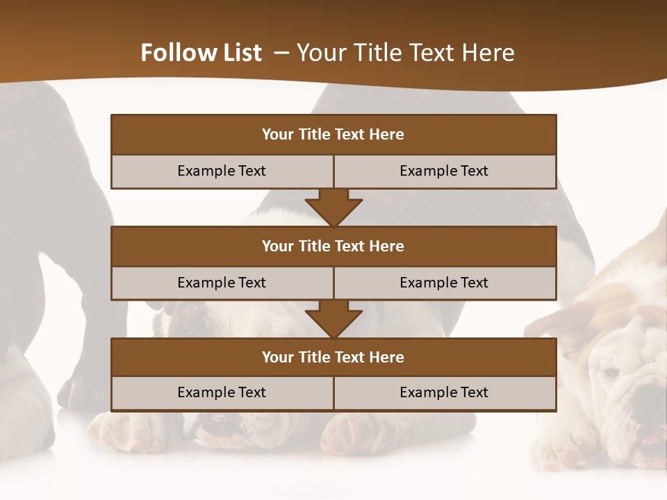 Front Three Standing PowerPoint Template