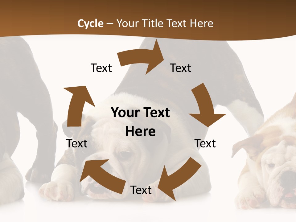 Front Three Standing PowerPoint Template
