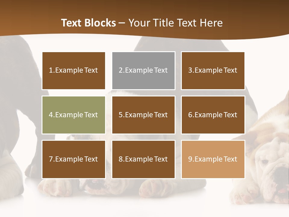 Front Three Standing PowerPoint Template