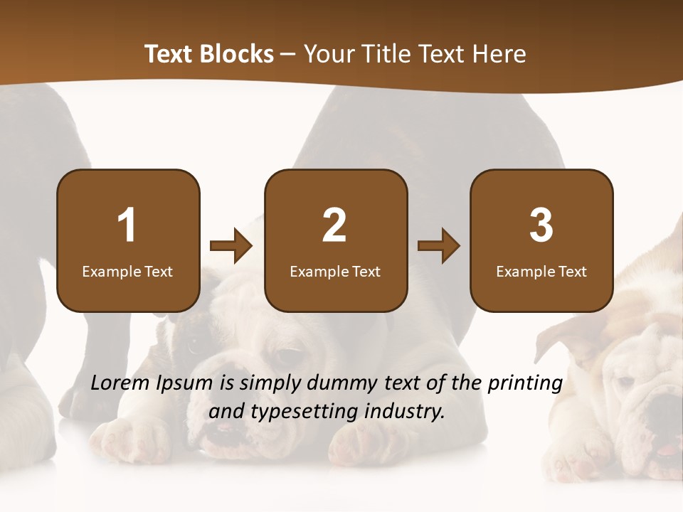 Front Three Standing PowerPoint Template