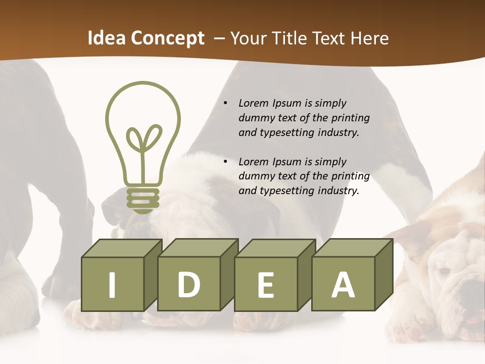 Front Three Standing PowerPoint Template