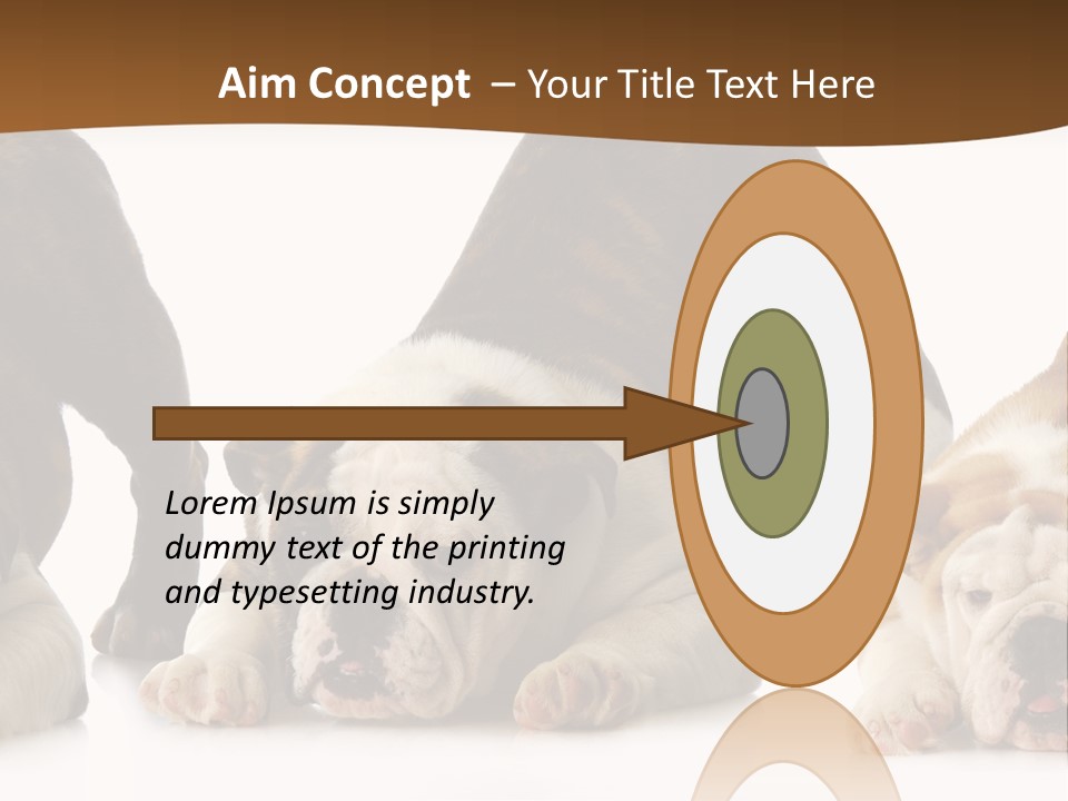 Front Three Standing PowerPoint Template