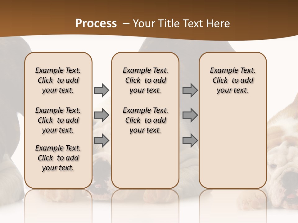 Front Three Standing PowerPoint Template