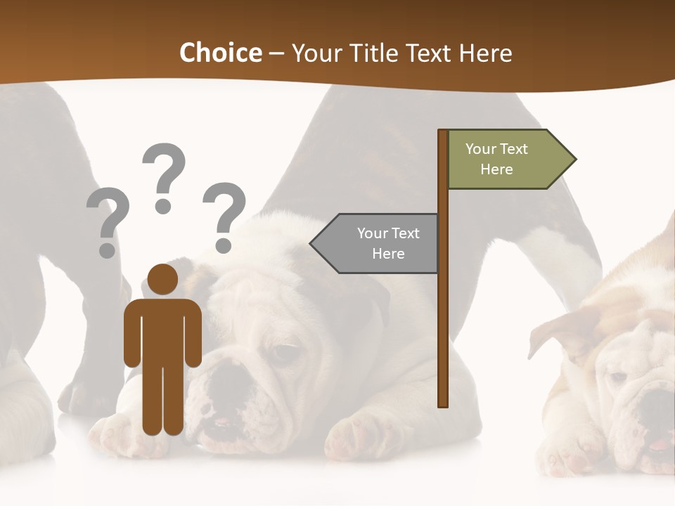 Front Three Standing PowerPoint Template