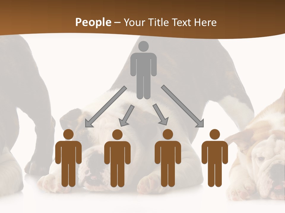 Front Three Standing PowerPoint Template