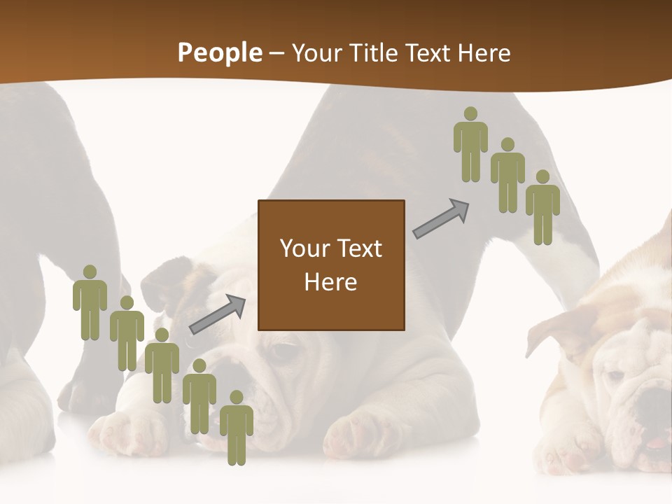 Front Three Standing PowerPoint Template