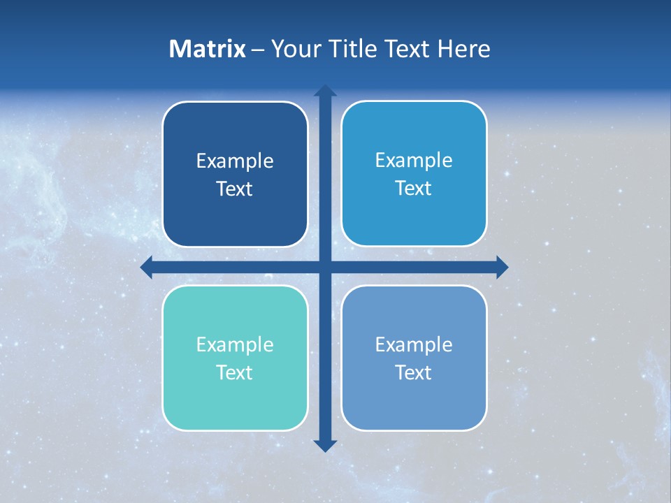 Andromeda Endless Triangulum PowerPoint Template