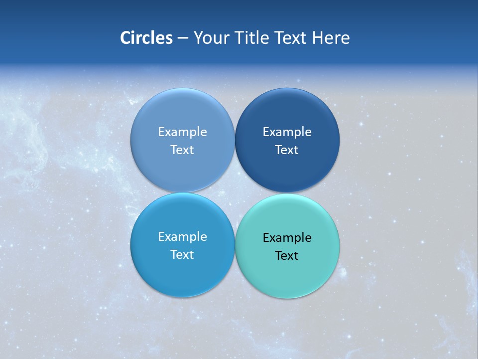 Andromeda Endless Triangulum PowerPoint Template