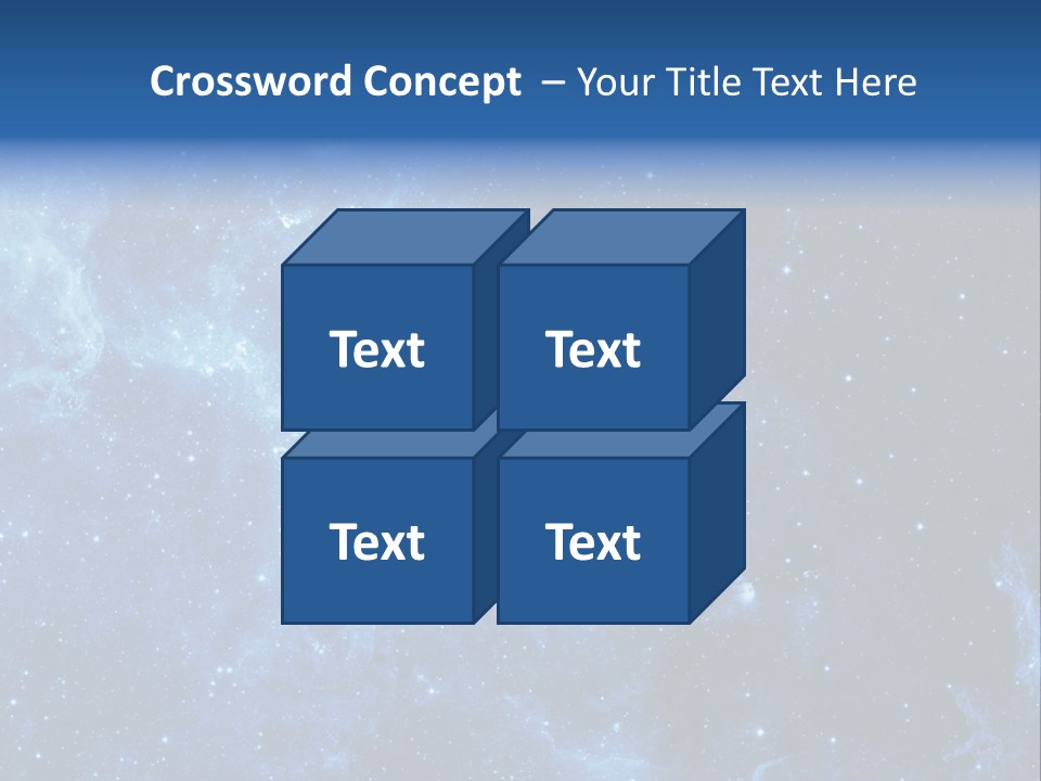 Andromeda Endless Triangulum PowerPoint Template