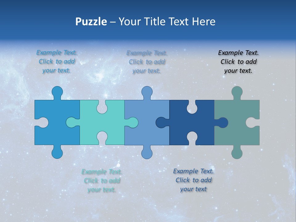 Andromeda Endless Triangulum PowerPoint Template