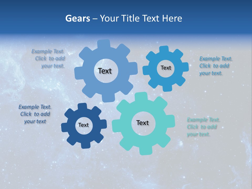Andromeda Endless Triangulum PowerPoint Template