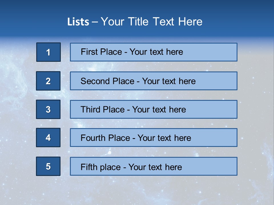 Andromeda Endless Triangulum PowerPoint Template