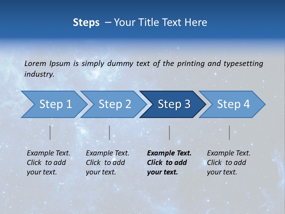 Andromeda Endless Triangulum PowerPoint Template