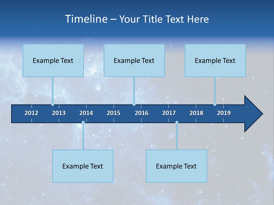 Andromeda Endless Triangulum PowerPoint Template