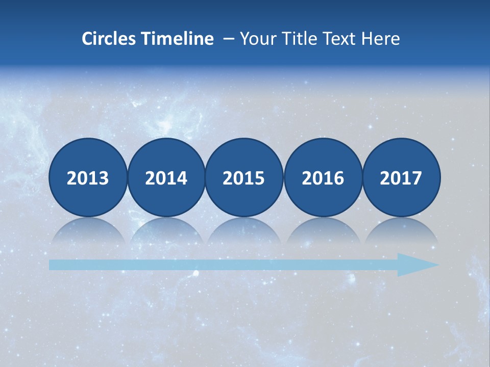 Andromeda Endless Triangulum PowerPoint Template