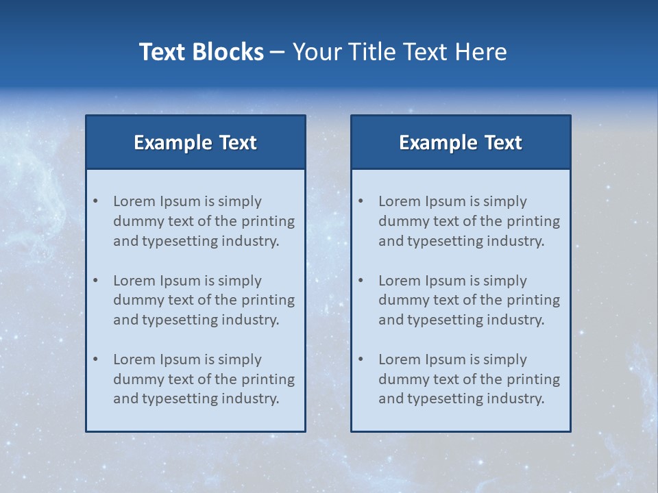 Andromeda Endless Triangulum PowerPoint Template