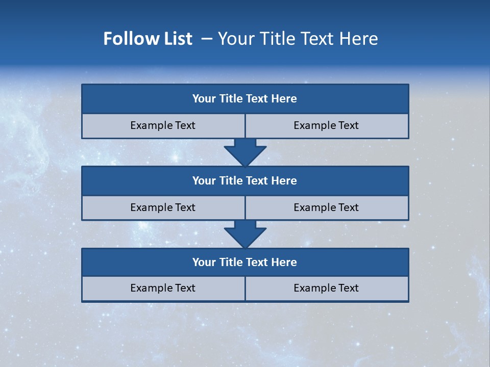Andromeda Endless Triangulum PowerPoint Template