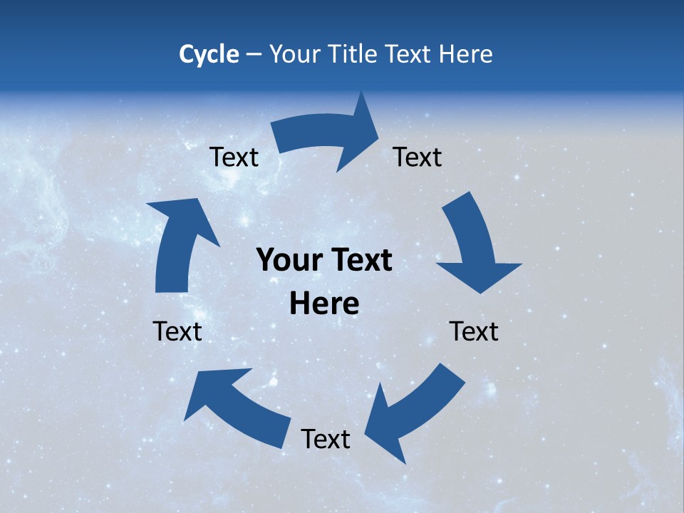 Andromeda Endless Triangulum PowerPoint Template