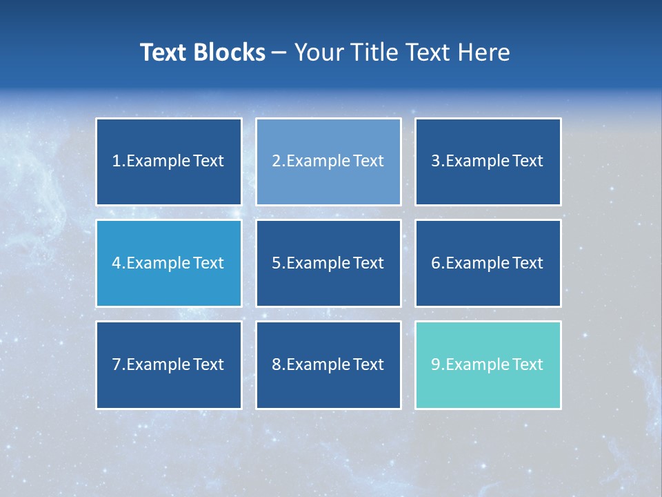 Andromeda Endless Triangulum PowerPoint Template