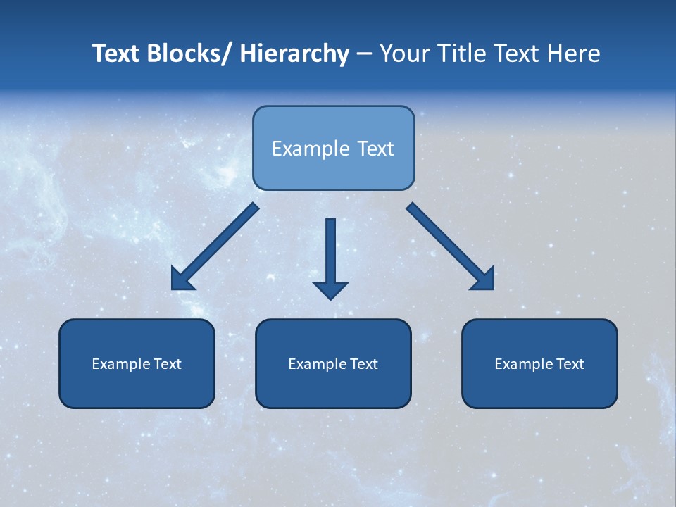 Andromeda Endless Triangulum PowerPoint Template