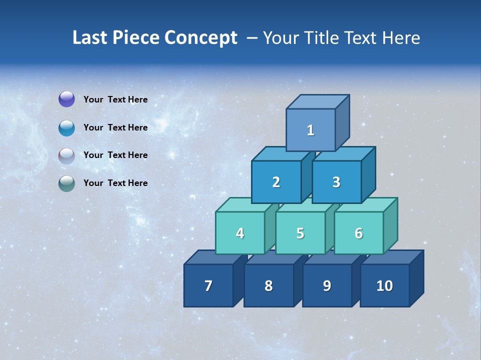 Andromeda Endless Triangulum PowerPoint Template