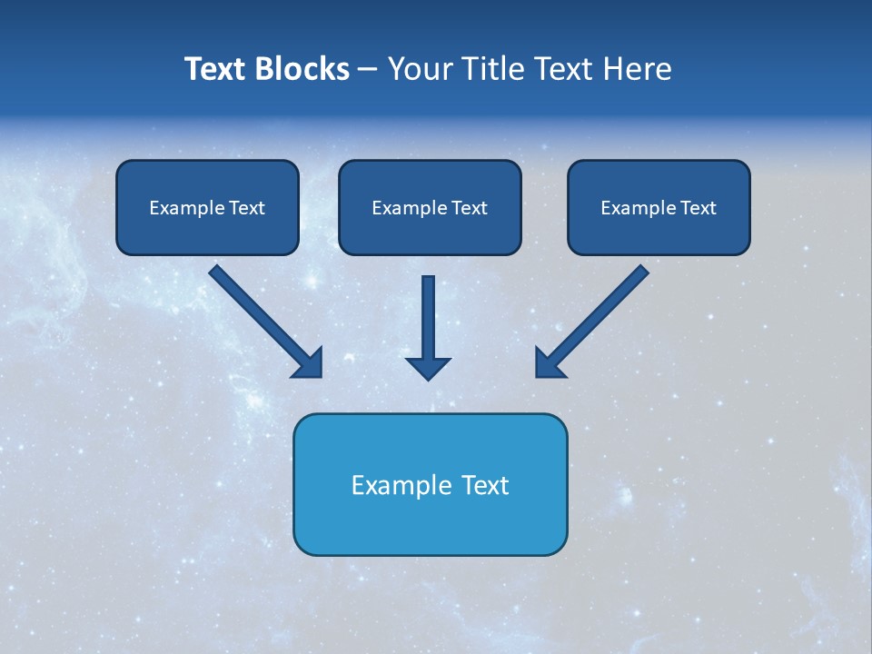 Andromeda Endless Triangulum PowerPoint Template