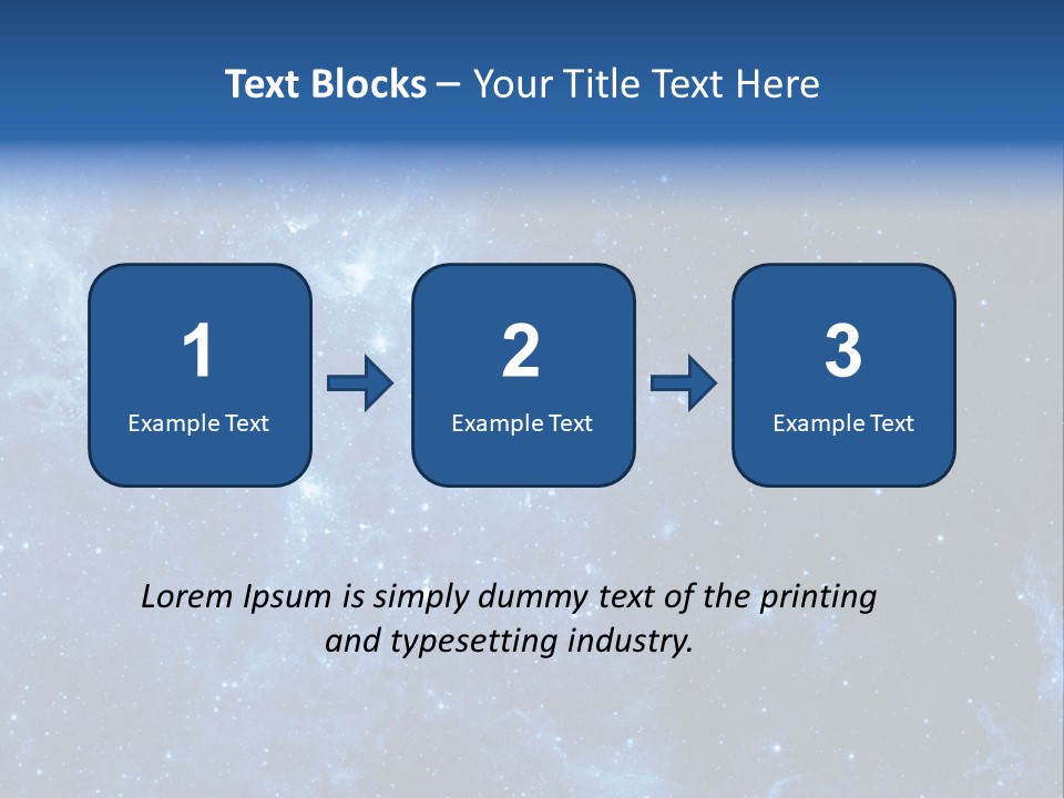 Andromeda Endless Triangulum PowerPoint Template