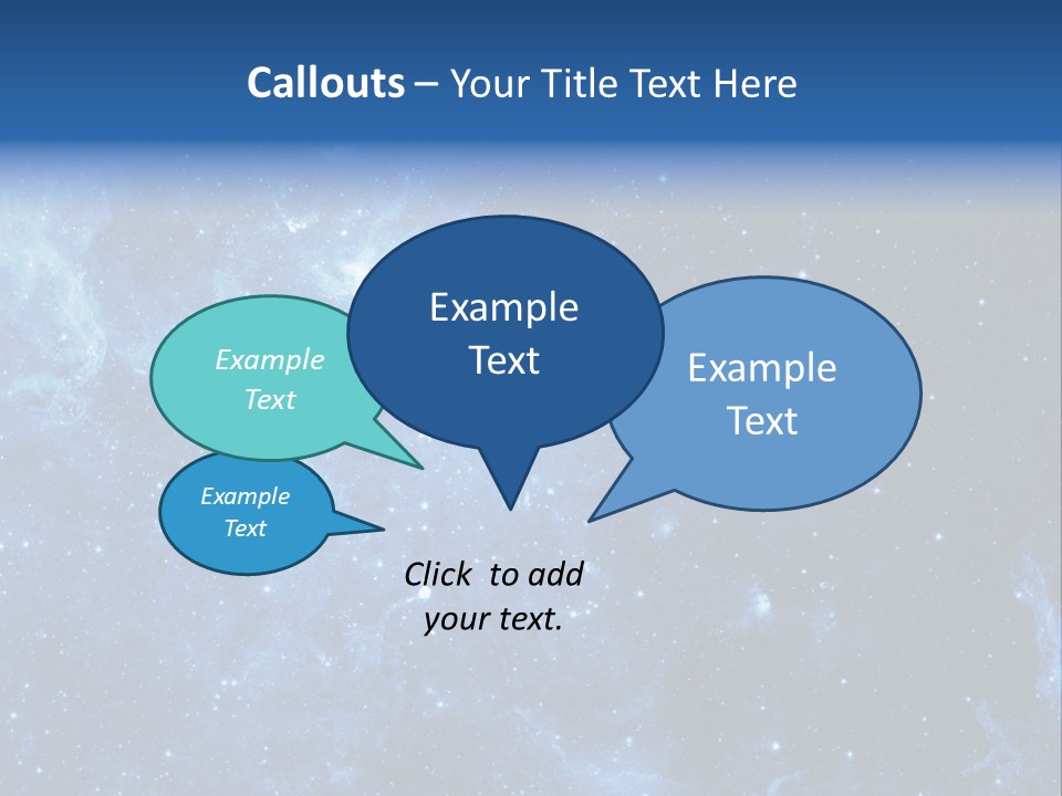 Andromeda Endless Triangulum PowerPoint Template