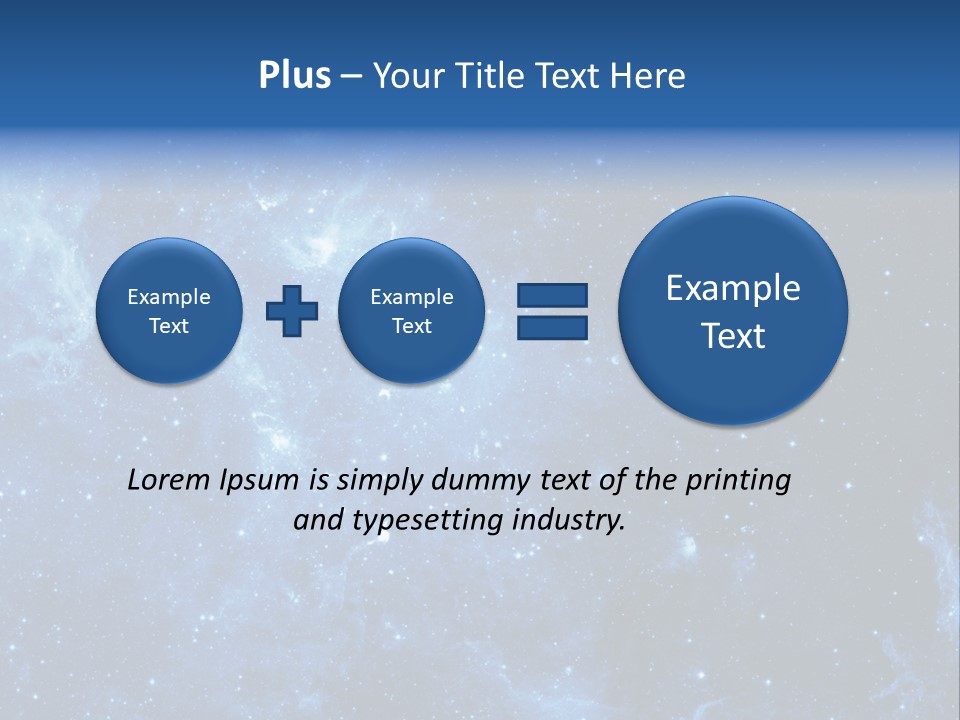 Andromeda Endless Triangulum PowerPoint Template