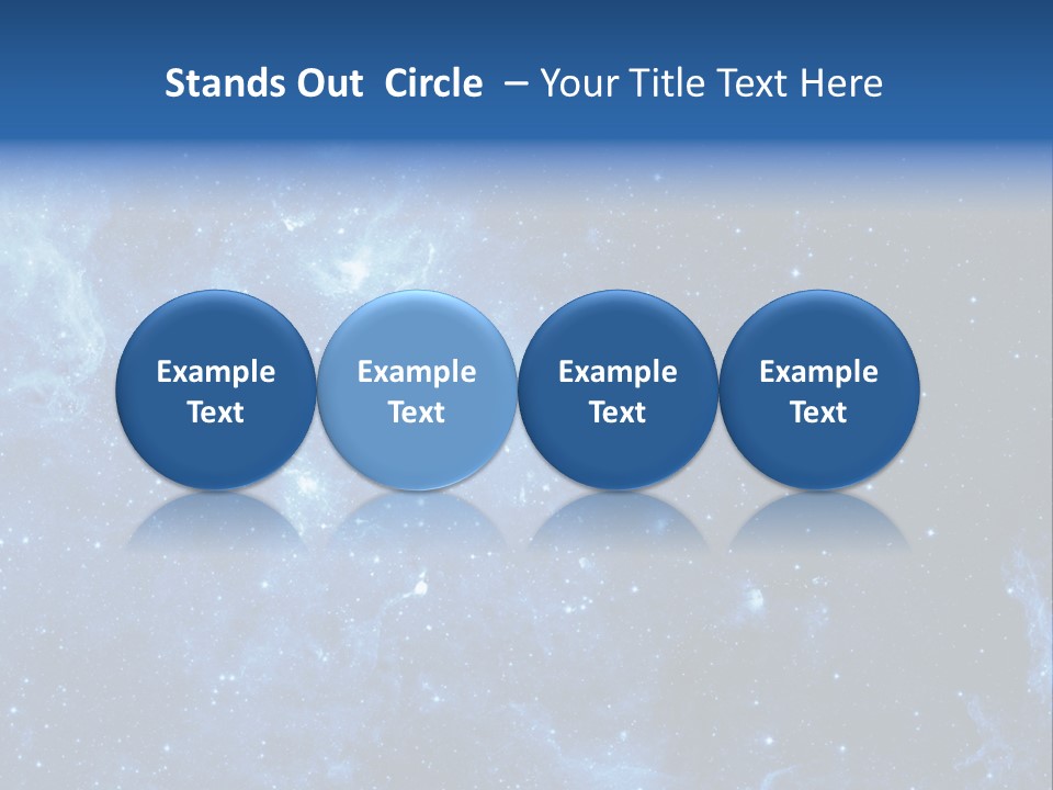 Andromeda Endless Triangulum PowerPoint Template
