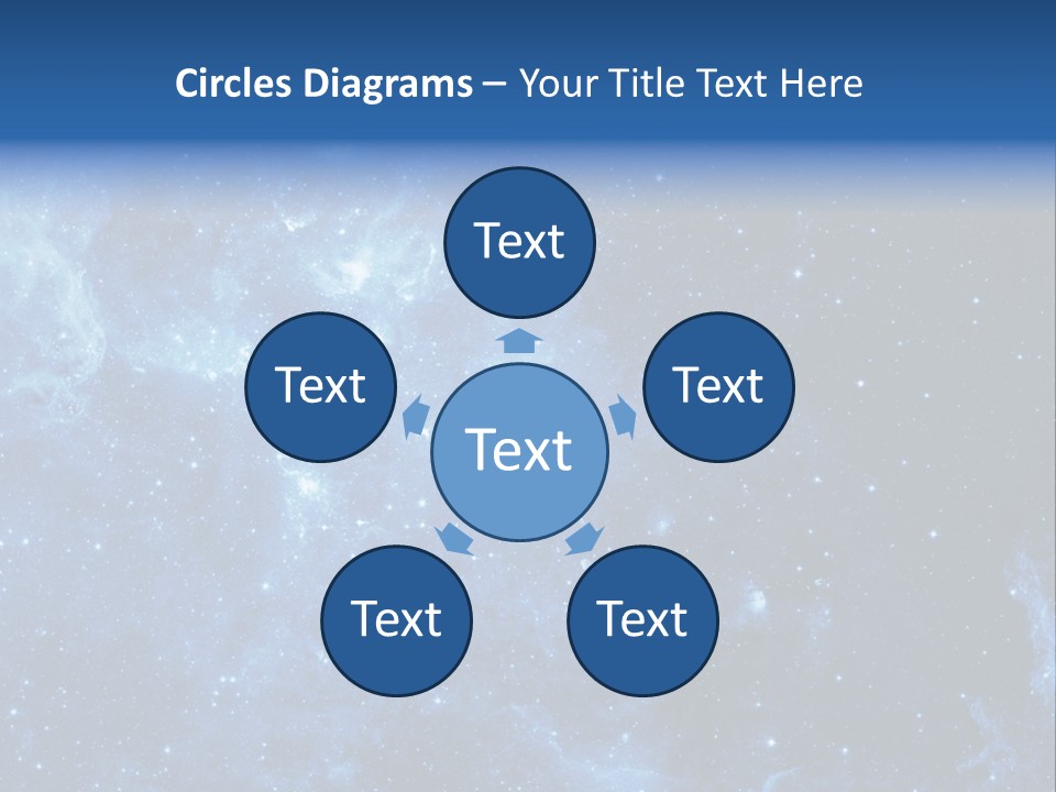 Andromeda Endless Triangulum PowerPoint Template