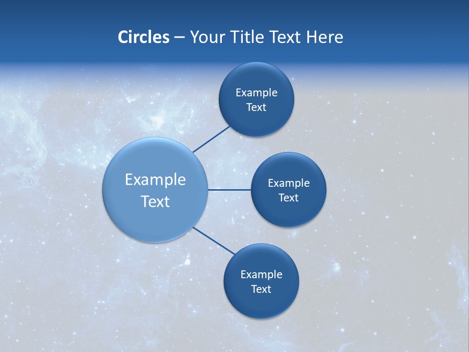 Andromeda Endless Triangulum PowerPoint Template