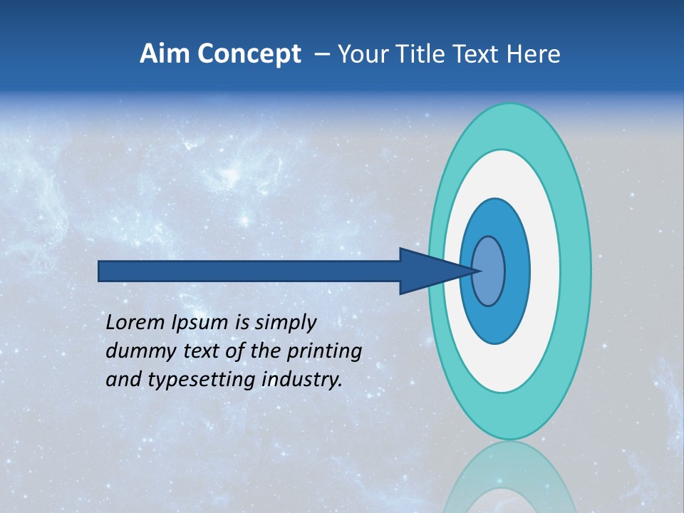 Andromeda Endless Triangulum PowerPoint Template
