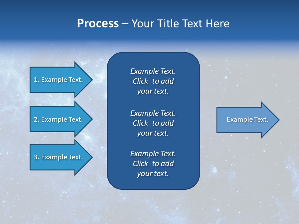 Andromeda Endless Triangulum PowerPoint Template
