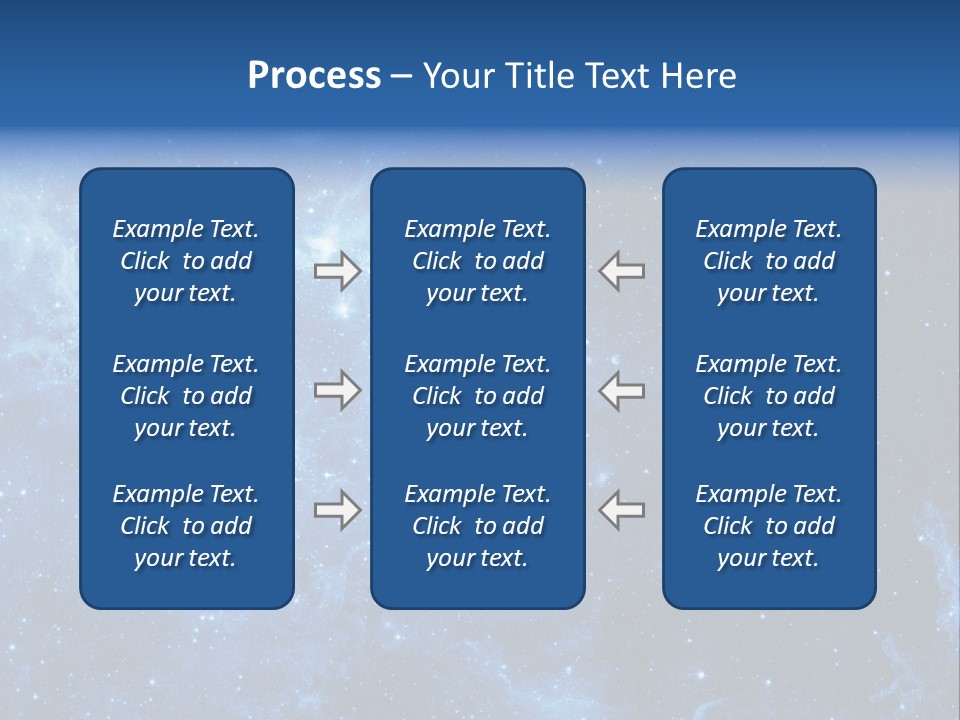 Andromeda Endless Triangulum PowerPoint Template