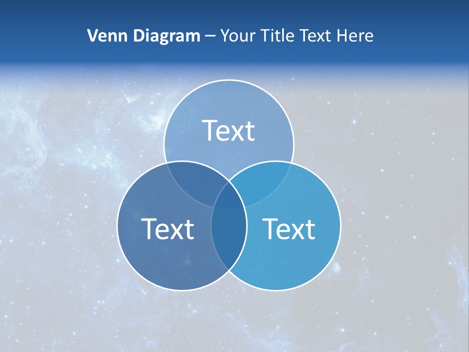 Andromeda Endless Triangulum PowerPoint Template