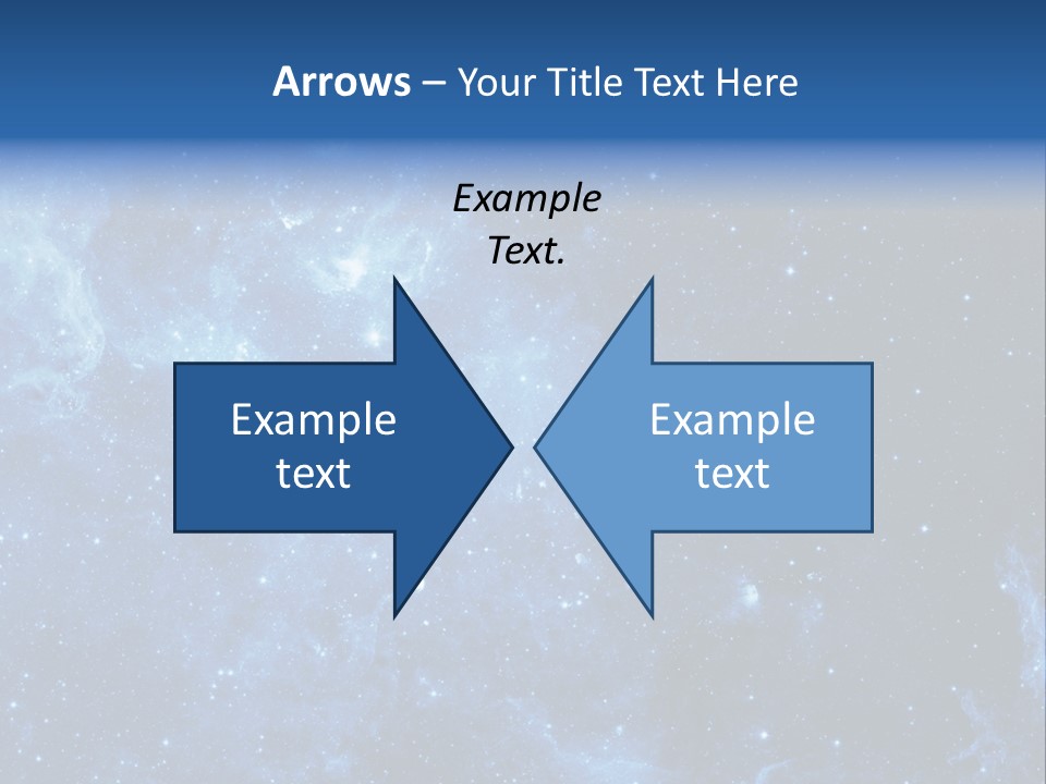 Andromeda Endless Triangulum PowerPoint Template