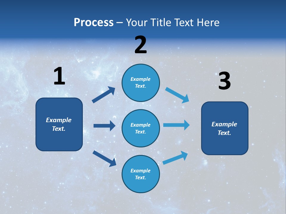 Andromeda Endless Triangulum PowerPoint Template
