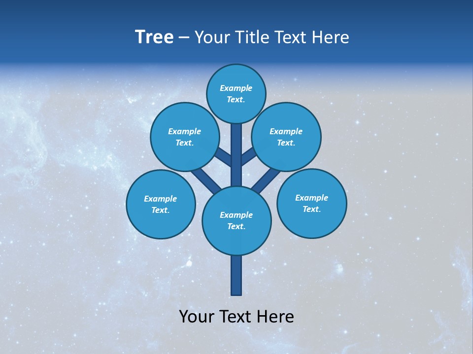 Andromeda Endless Triangulum PowerPoint Template