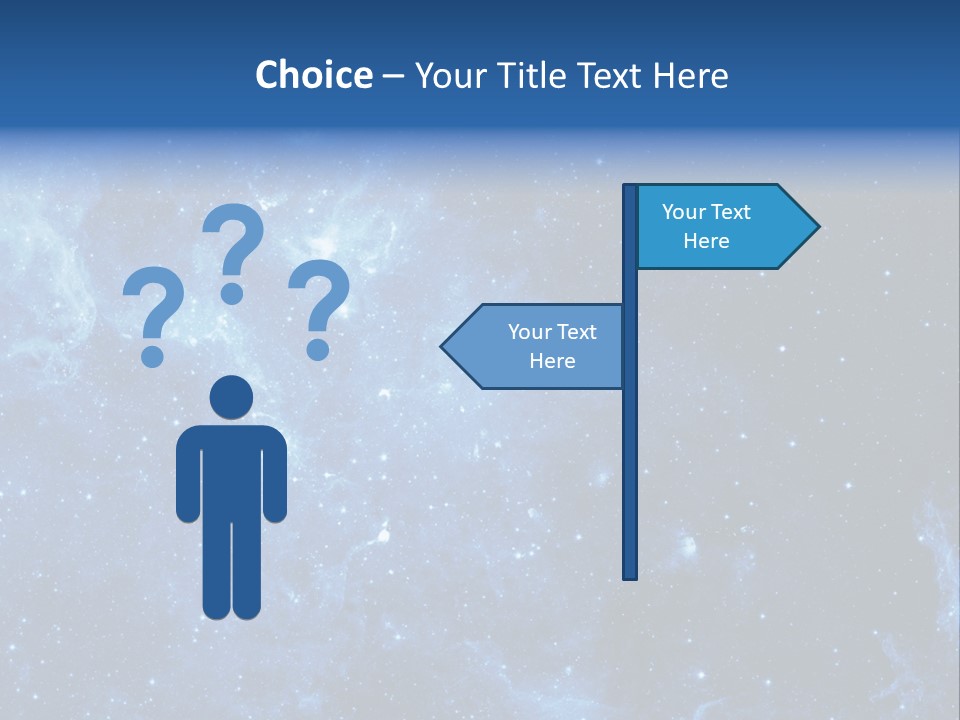 Andromeda Endless Triangulum PowerPoint Template
