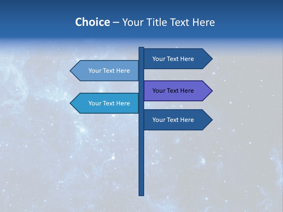 Andromeda Endless Triangulum PowerPoint Template