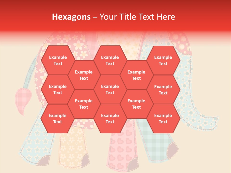 Cloth Elephant Flower PowerPoint Template