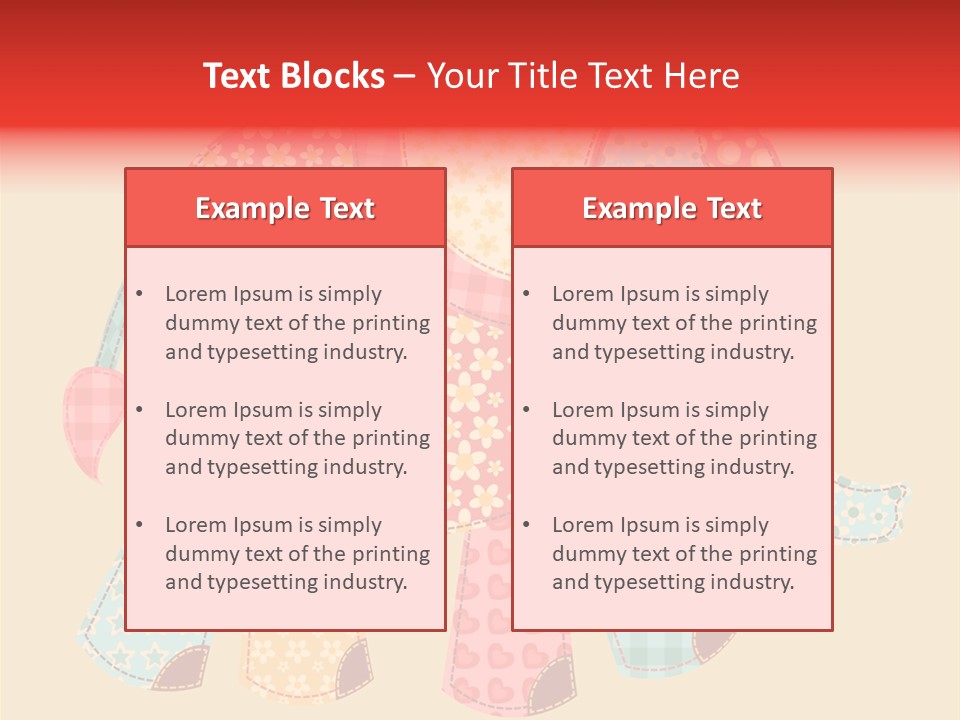 Cloth Elephant Flower PowerPoint Template