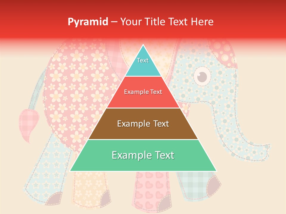 Cloth Elephant Flower PowerPoint Template