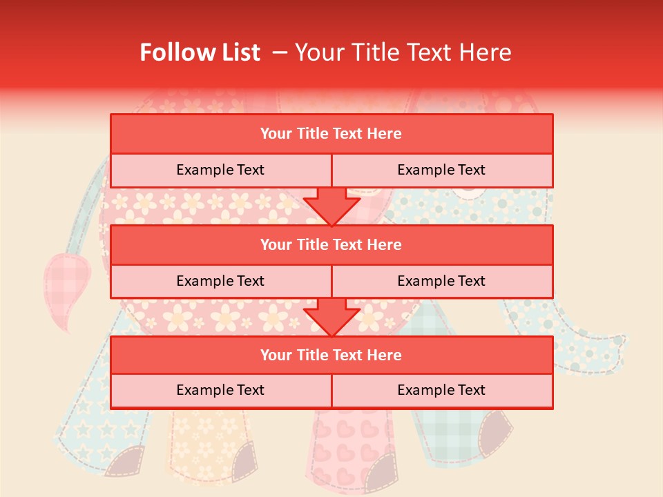 Cloth Elephant Flower PowerPoint Template