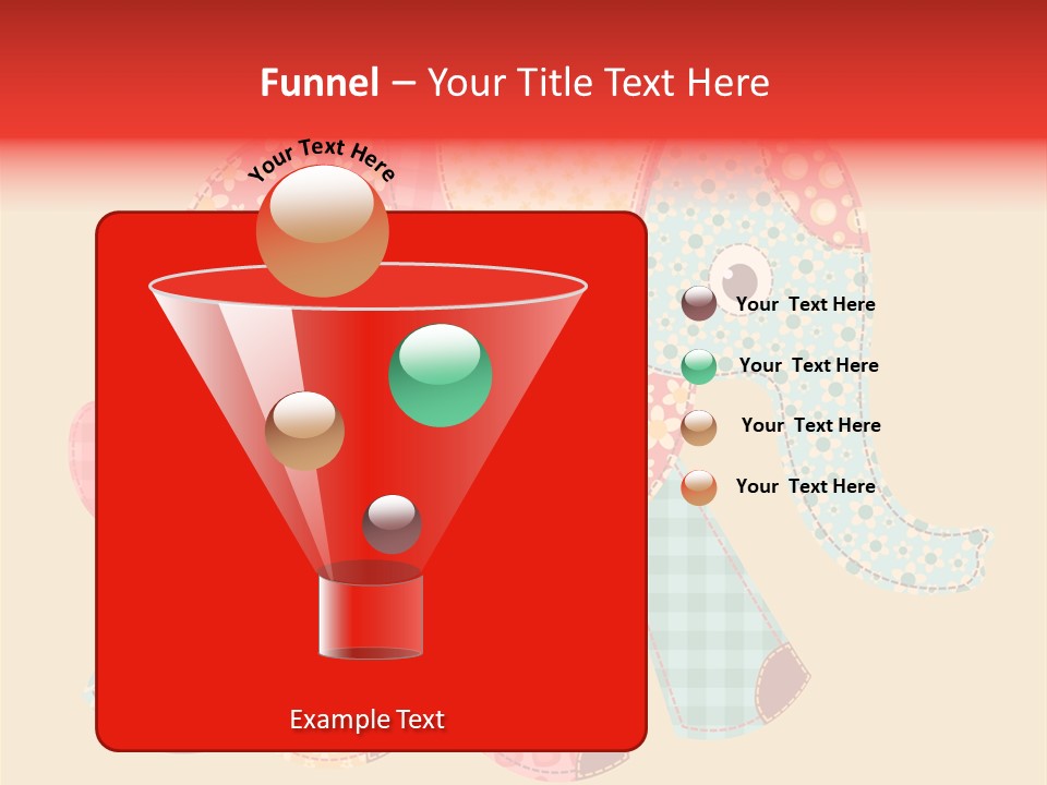 Cloth Elephant Flower PowerPoint Template