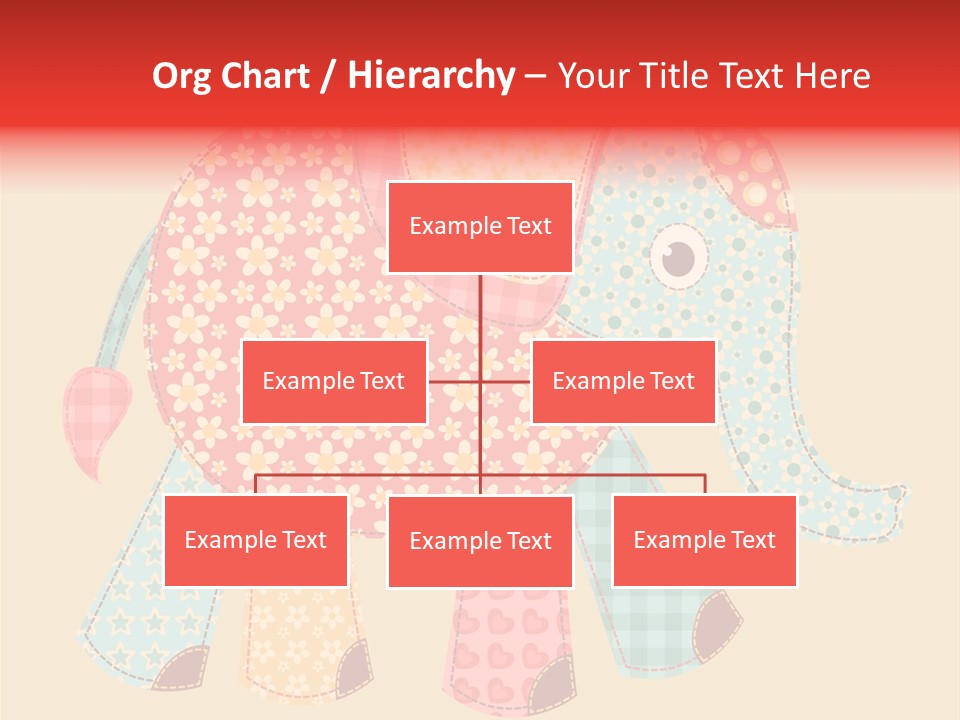 Cloth Elephant Flower PowerPoint Template