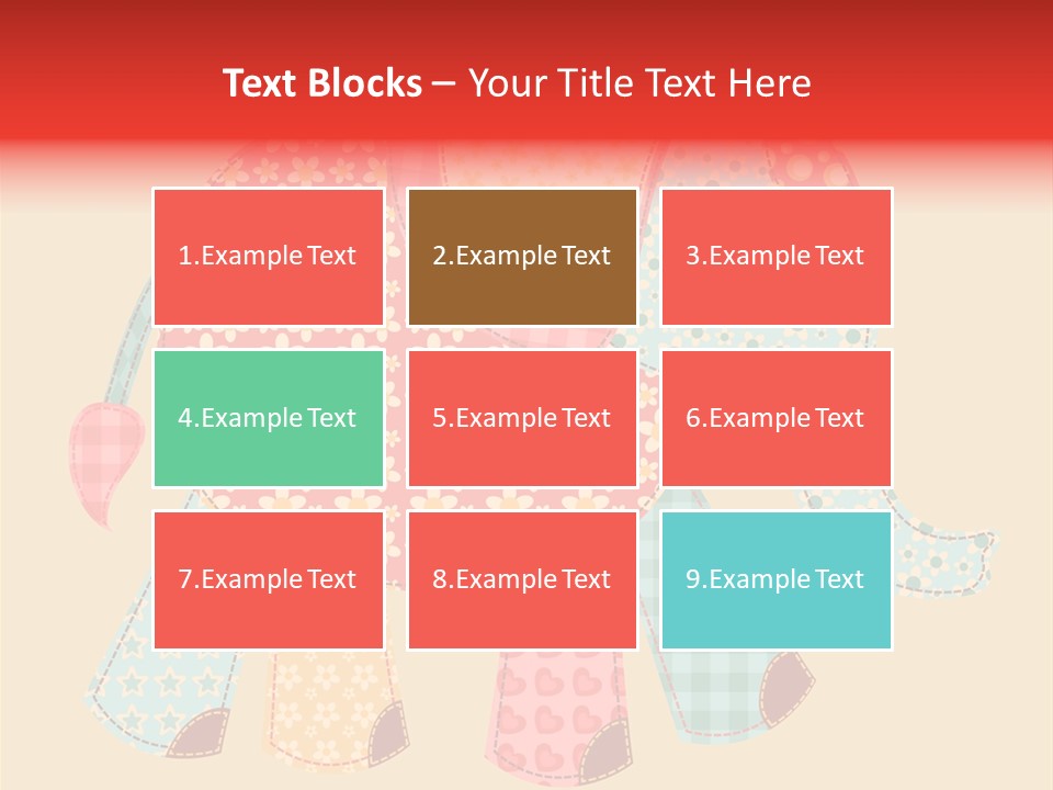 Cloth Elephant Flower PowerPoint Template